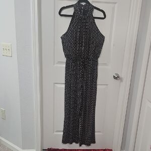 Enfocus Studio Black and White Backless Dress